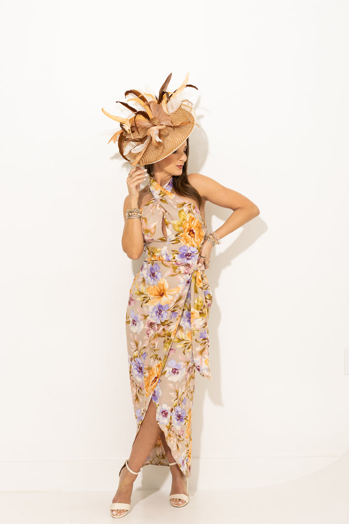 spell sienna halter maxi dress Fireproof Halter Maxi Dress | Champagne | Womens