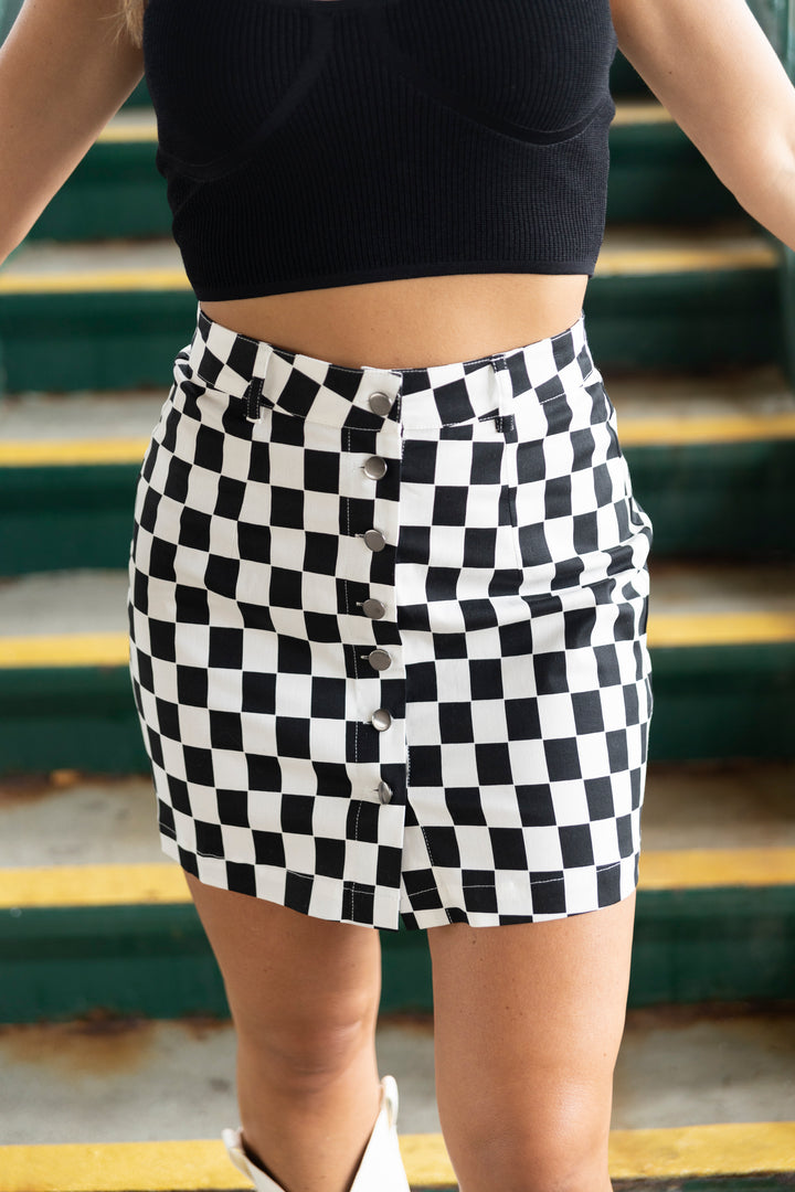 新品未使用♡ ANDMARY Audrey check mini skirt ANDMARY】Audrey check mini skirt